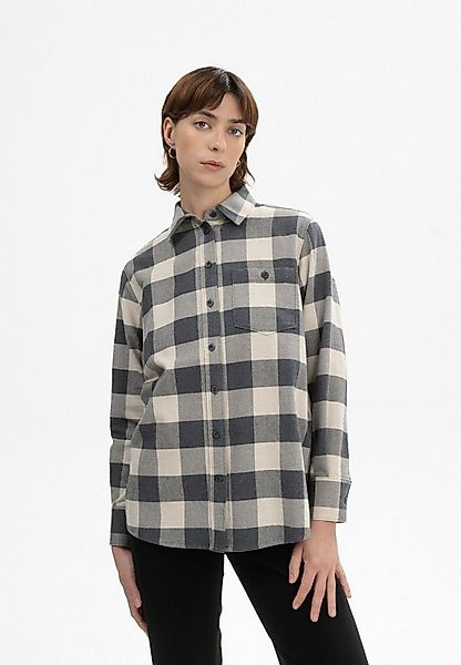 MELA Flanellhemd Flanell Shirt Style AKHELA Aufgesetzte Brusttasche günstig online kaufen