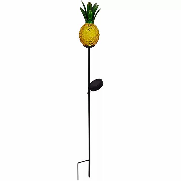 Näve LED-Solar-Erdspieß Ananas Orange 81 cm günstig online kaufen