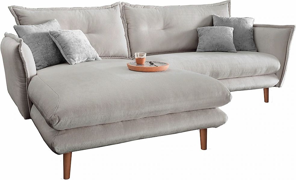 INOSIGN Ecksofa »Lazio modern und bequem, schmale Armlehnen, tolle Detailve günstig online kaufen