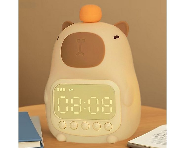 MODFU Kinderwecker Silikonwecker Capybara Nachtlicht Schlummerwecker Schlum günstig online kaufen