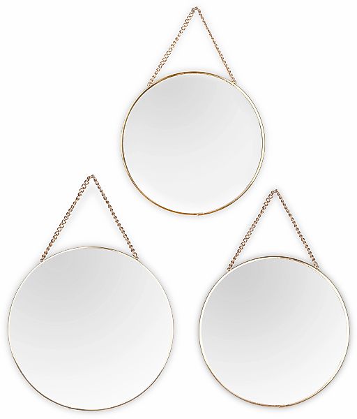 MIRRORS AND MORE Dekospiegel "Gloria", (Set, 3 St.), Wandspiegel günstig online kaufen