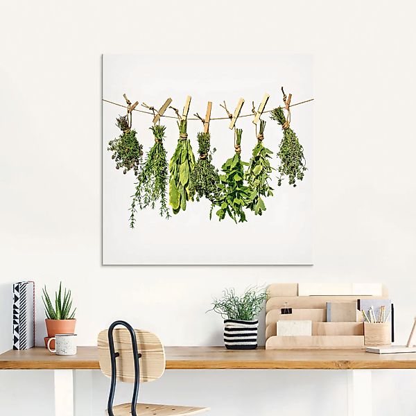 Artland Glasbild "Kräuter", Pflanzen, (1 St.), in verschiedenen Größen günstig online kaufen