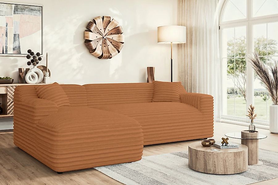 Home affaire Ecksofa "LILLIANA Designsofa, L-Form mit Recamiere rechts/link günstig online kaufen