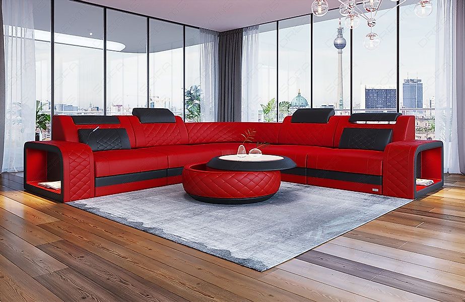 Sofa Dreams Ecksofa Ledersofa Foggia L günstig online kaufen