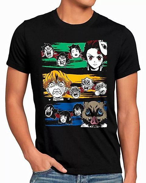 style3 T-Shirt Demon Trio anime japan manga demon slayer günstig online kaufen