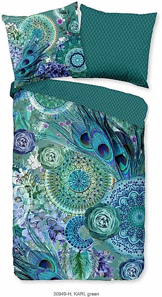 hip Wendebettwäsche »Kari«, Mako-Satin, 135x200, Reißverschluss, Wendeoptik günstig online kaufen
