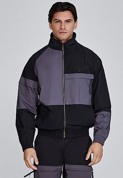 Siksilk Outdoorjacke SikSilk Herren Schwarze Cut And Sew Jacke günstig online kaufen