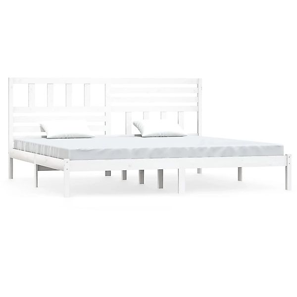 Vidaxl Massivholzbett Weiß Kiefer 200x200 Cm günstig online kaufen