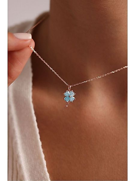 Nisan Kette und Anhänger Set, 925er Sterlingsilber Halskette – Vierblättrig günstig online kaufen