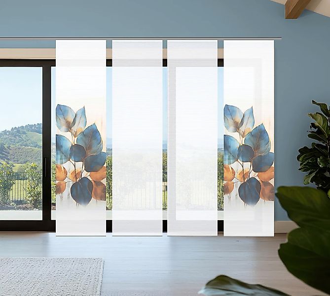 HOME in green Schiebegardine "THALIN" Paneelwagen 4 Stk. tlg. Bambusoptik, günstig online kaufen