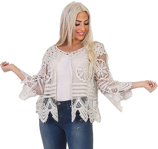 Aurela Damenmode Strickjacke Damen Häkeljacke Sommer günstig online kaufen