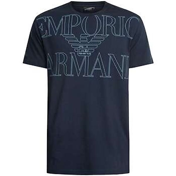 Emporio Armani  Pyjamas/ Nachthemden Lounge-T-Shirt mit großem Logo und Gra günstig online kaufen