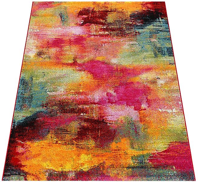 Paco Home Teppich Canvas 754, rechteckig, Höhe: 16 mm, Kurzflor, modernes D günstig online kaufen