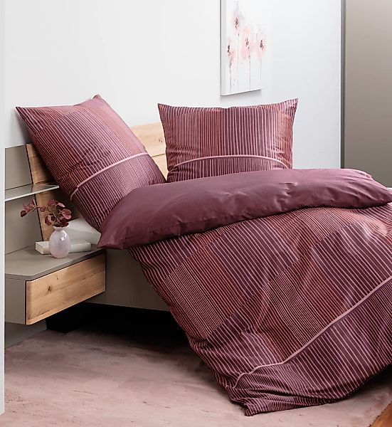 Janine Bettwäsche "Mako-Satin98125 06" mit Reissverschluss günstig online kaufen