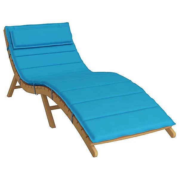 vidaXL Sonnen-Lounger Kissen Hellblau 180 x 60 x 4 cm Oxford-Stoff 361856 günstig online kaufen