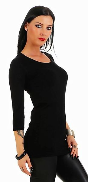 Mellice 3/4-Arm-Shirt Damen Longshirt 3/4 Arm Shirt Tunika günstig online kaufen