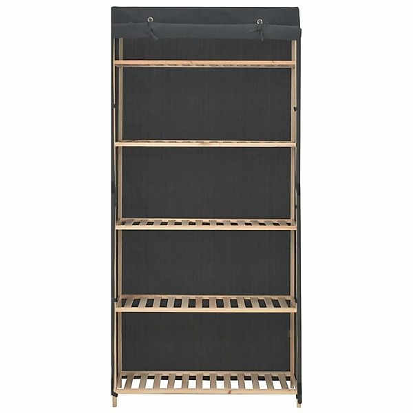 vidaXL Kleiderschrank Kleiderschrank Grau 79 x 40 x 170 cm Stoff günstig online kaufen