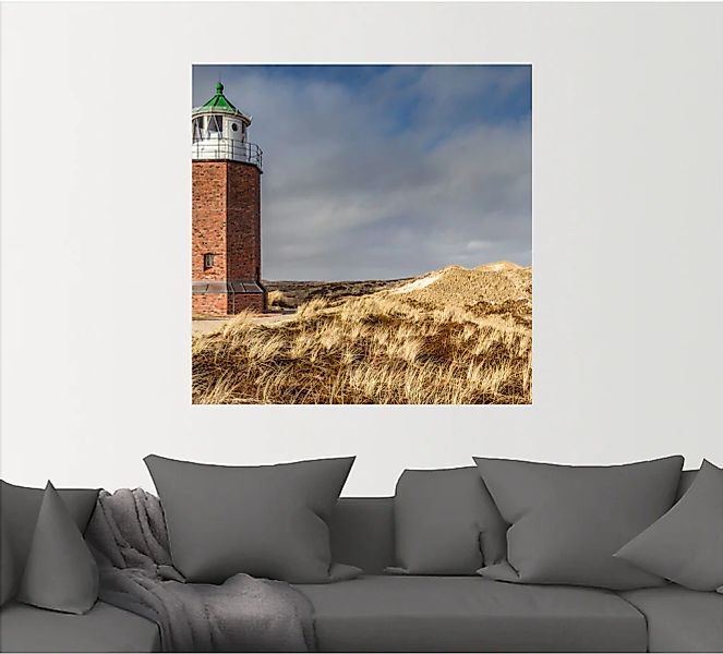 Artland Wandfolie "Leuchtturm Rotes Kliff in Kampen, Sylt", Gebäude, (1 St. günstig online kaufen