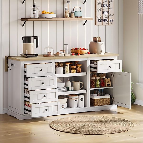MODFU Sideboard Küchenbuffet,Kommode (Buffet-Sideboard, Bar-Schrank & günstig online kaufen