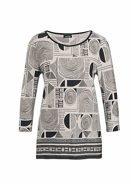 GOLDNER Kurzarmshirt "Elegantes Oberteil mit Allover-Muster" günstig online kaufen