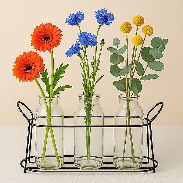 BOLTZE Tischvase Flaschenvasen Set, 3-teilig mit günstig online kaufen