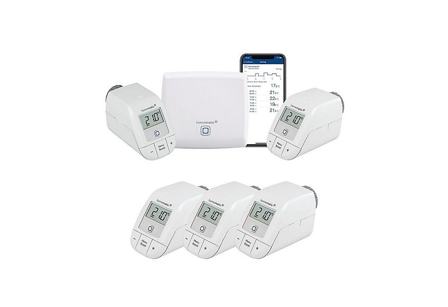 Homematic IP Heizkörperthermostat Bundle Starter Set Heizen + 3x HKT basic, günstig online kaufen