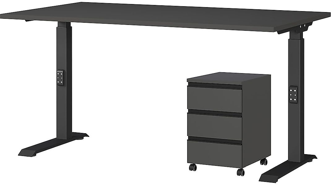 GERMANIA "Lemont" 2 tlg. Set bestehend aus höhenverstellbarem Schreibtisch günstig online kaufen