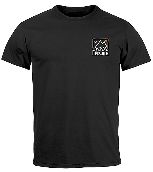 Neverless Print-Shirt Herren T-Shirt Wandern Berge günstig online kaufen