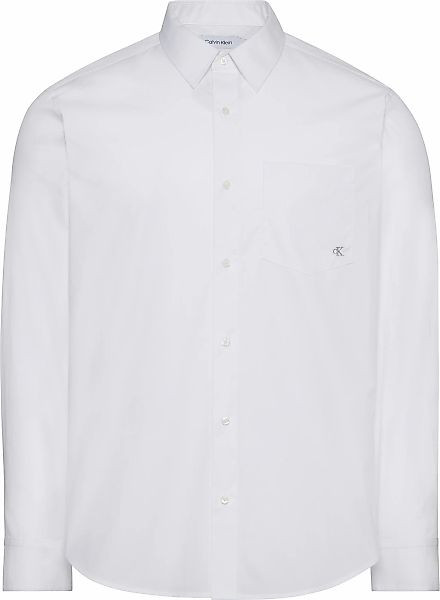 Calvin Klein Jeans "LS POPLIN CLASSIC SHIRT" mit Monogramm-Stickerei günstig online kaufen