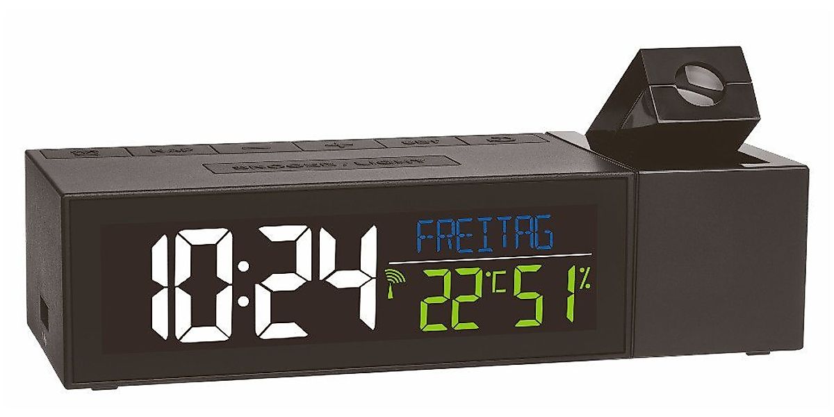 TFA Dostmann Funkwecker 60.5014.01 Funk-Projektionsuhr SHOW mit Raumklima günstig online kaufen