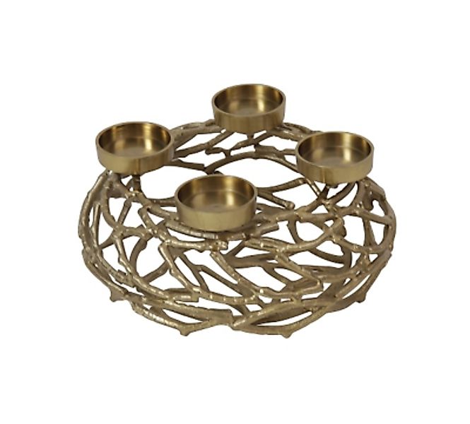 Werner Voß Dekofigur Kranz mit 4 Kerzenhaltern Ø 27 cm günstig online kaufen