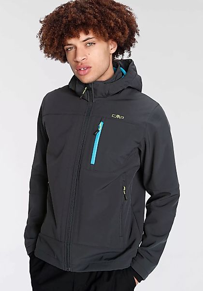 CMP Softshelljacke, mit Kapuze, Winddicht & Wasserabweisend & Atmungsaktiv günstig online kaufen