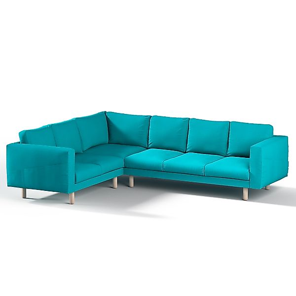 Bezug für Norsborg 5-Sitzer Ecksofa, türkis, Norsborg 5-Sitzer Ecksofabezug günstig online kaufen
