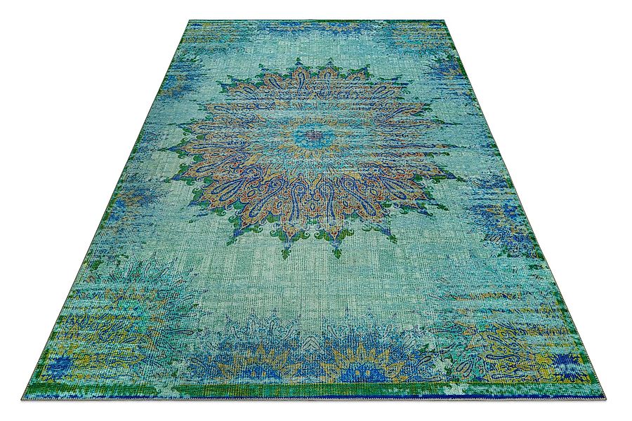 Wecon home Teppich »Rooftop« rechteckig 6 mm Höhe Vintage, Baumwolle, Kurzf günstig online kaufen