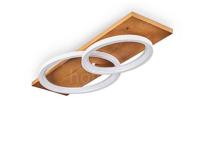 hofstein Deckenleuchte »Palermo« moderne Deckenlampe aus Metall/Holz/Kunsts günstig online kaufen