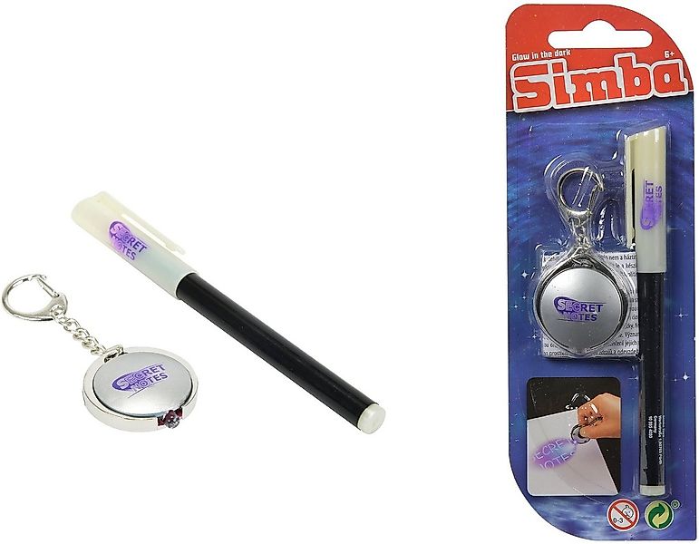 SIMBA Spielwelt Spielzeug Spielwelt Secret Notes Stift und UV-Leuchte 10595 günstig online kaufen