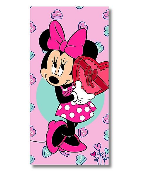 Disney Minnie Mouse Badetuch Minnie MAUS, Baumwolle, Mädchen Strandtuch 70 günstig online kaufen