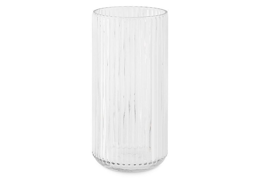 Navaris Dekovase Glasvase geriffelt groß 25cm Höhe - Blumenvase Glas minima günstig online kaufen