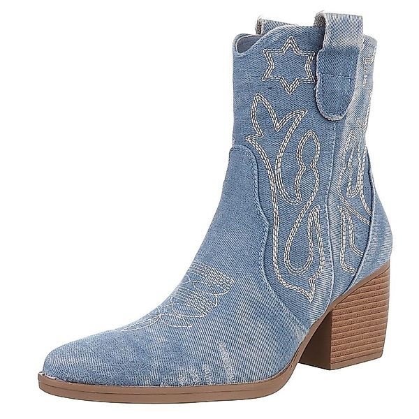 Ital-Design Damen Cowboyboots Western Westernstiefelette (88843768) günstig online kaufen