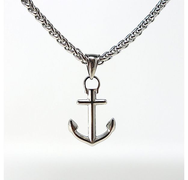 DALMARO Kette mit Anhänger Lederkette Edelstahlkette 316L KLEINER ANKER, He günstig online kaufen