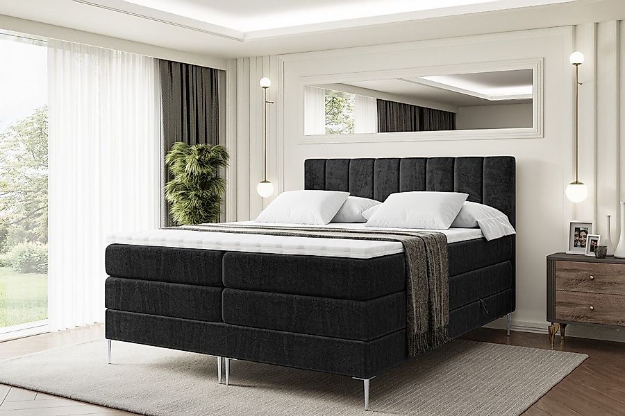 ALTDECOR Boxspringbett OTTA-F KING (Multipocket-Matratze H4, günstig online kaufen