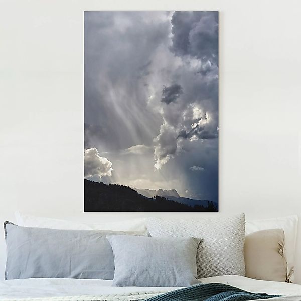 Leinwandbild Wilde Wolken günstig online kaufen