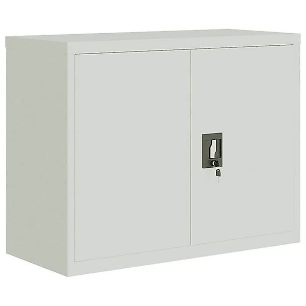 furnicato Aktenschrank Hellgrau 90x40x70 cm Stahl (1-St) günstig online kaufen