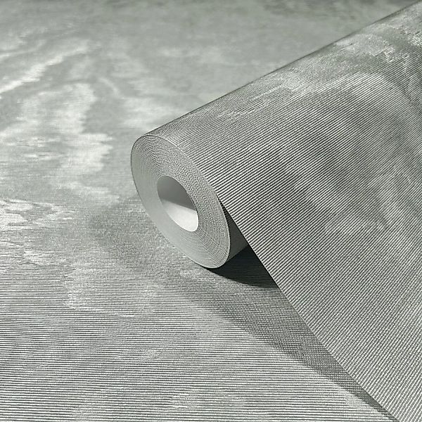 Marburg Vliestapete Metalloptik Glänzend Hammerschlag 10,05 m x 0,7 m Silbe günstig online kaufen