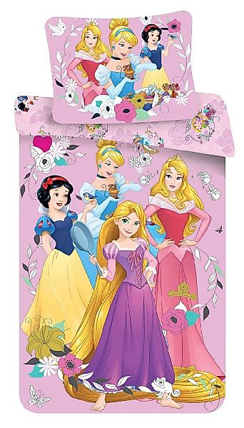 Jerry Fabrics Kinderbettwäsche Princess Pink, Renforcé, günstig online kaufen
