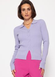 SASSYCLASSY Langarmshirt Geripptes Langarmshirt Damen mit günstig online kaufen
