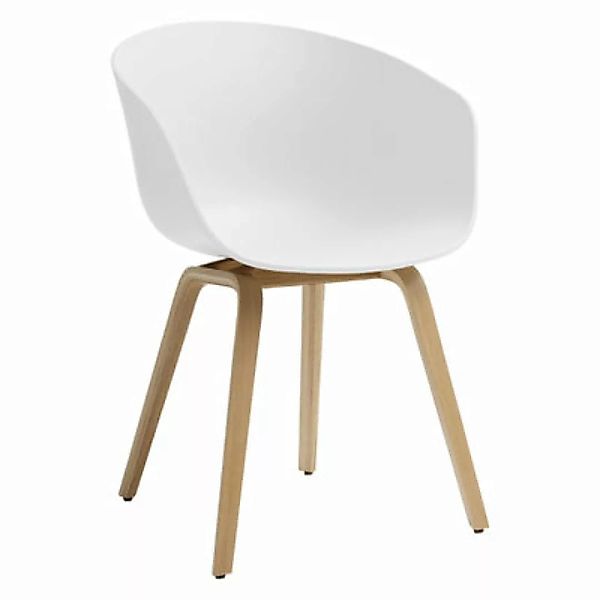 Sessel  About a chair AAC22 plastikmaterial weiß / Recycelt - Hay - Weiß günstig online kaufen