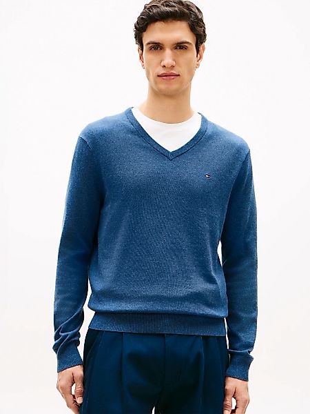 Tommy Hilfiger Strickpullover "ESSENTIAL COTTON V NECK mit V-Ausschnitt und günstig online kaufen