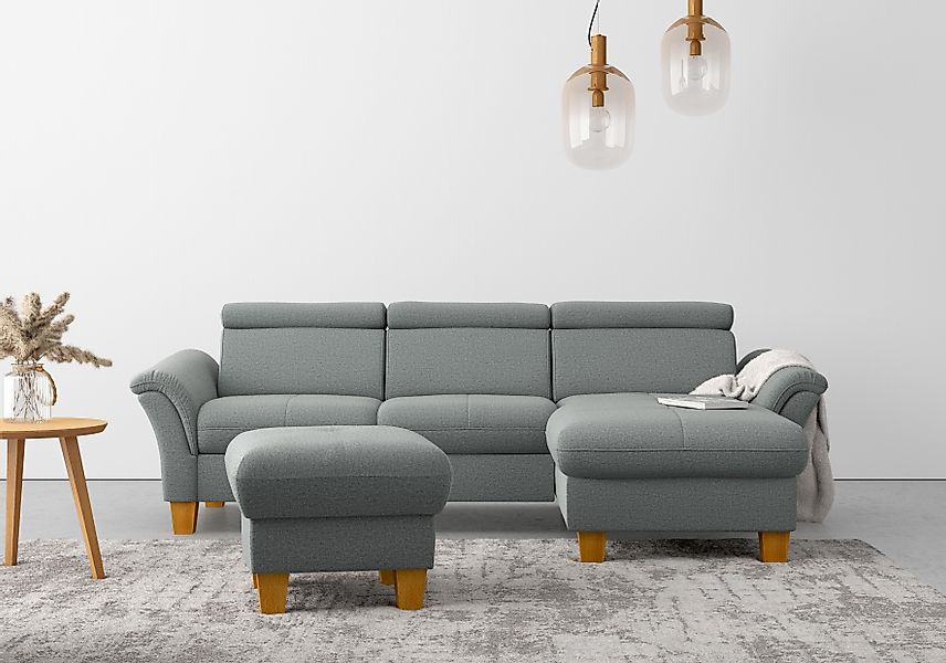 Home affaire "Lindgren L-Form" wahlweise mit Bett mit klappbaren Rollen, Ka günstig online kaufen