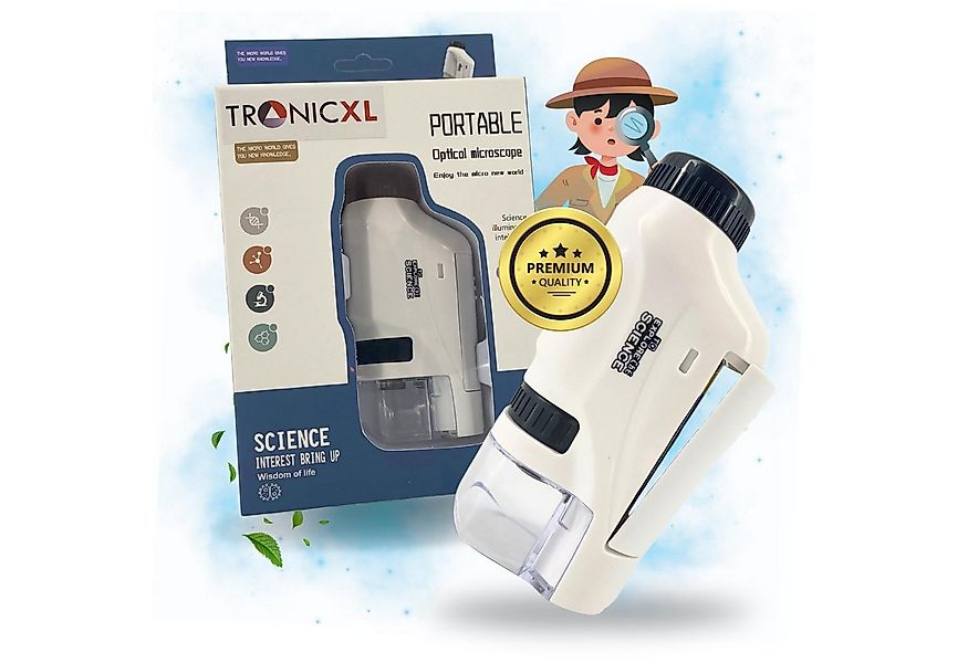 TronicXL Taschenmikroskop Mikroskop Kinder Spielzeug Geschenkidee für drauß günstig online kaufen